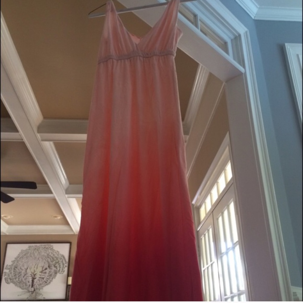 Seven7 ombré dip empirewaist pale peach/pink/coral